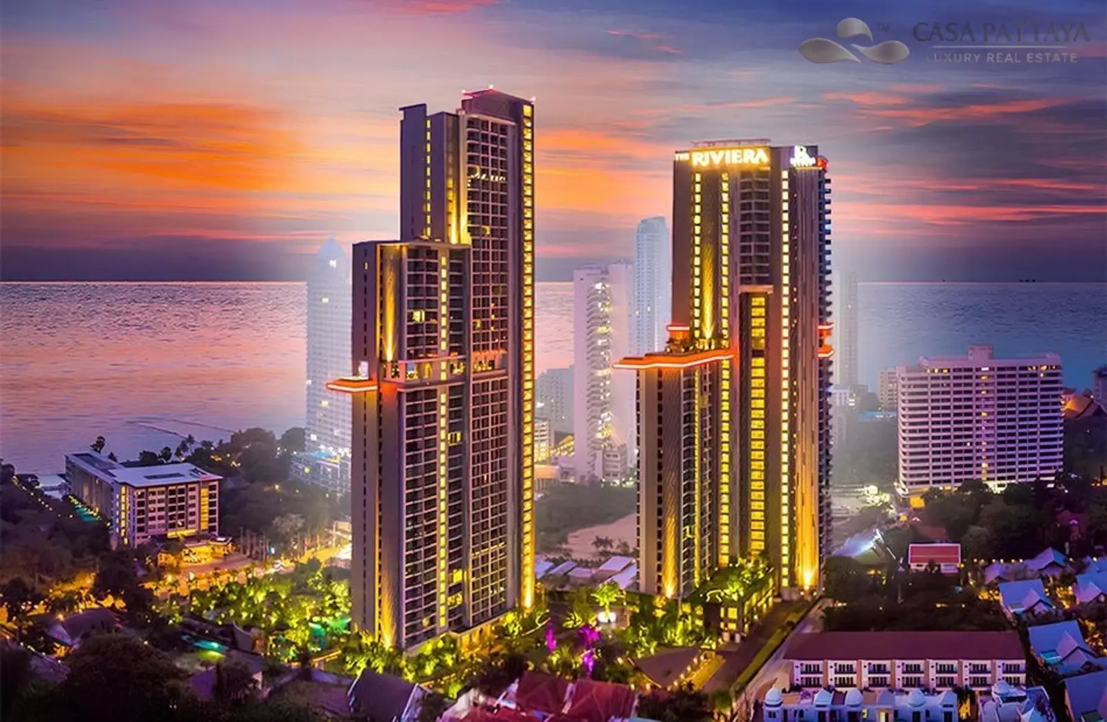 Condo 2 chambres front de mer à louer — North Pattaya, Pattaya