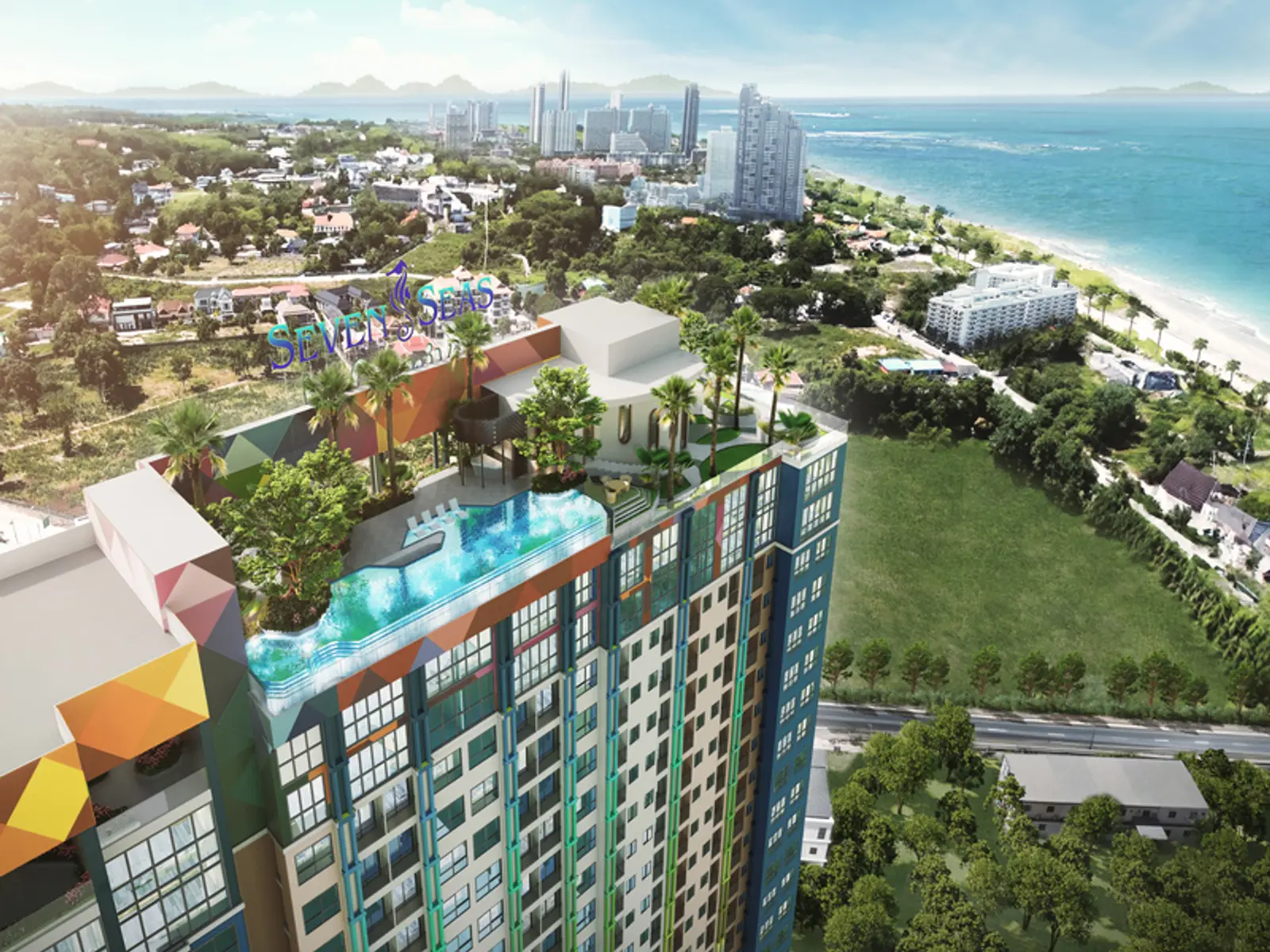 Condo 2 chambres neuf à vendre — Jomtien, Pattaya