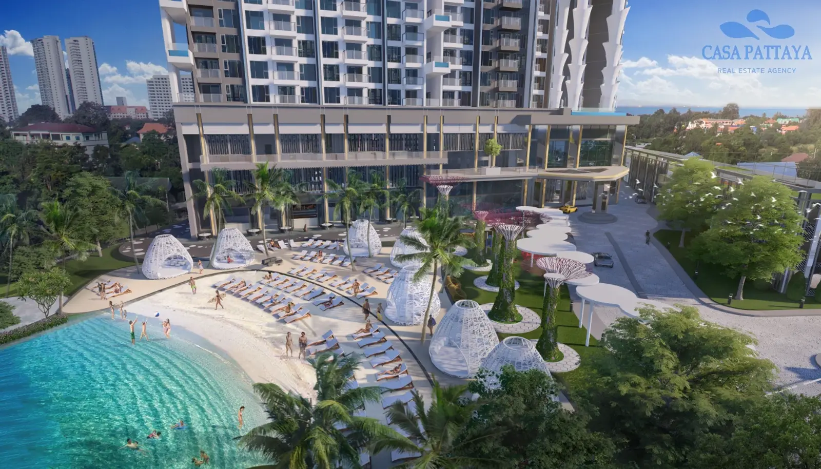 Condo 2 chambres vue mer à vendre — Jomtien Beach, Pattaya