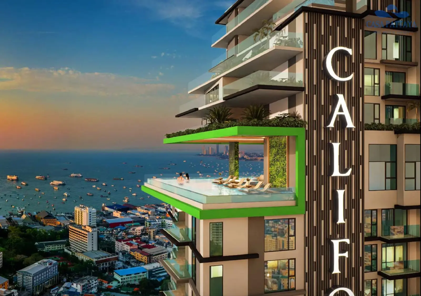 Condo 2 chambres vue mer à vendre — South Pattaya, Pattaya